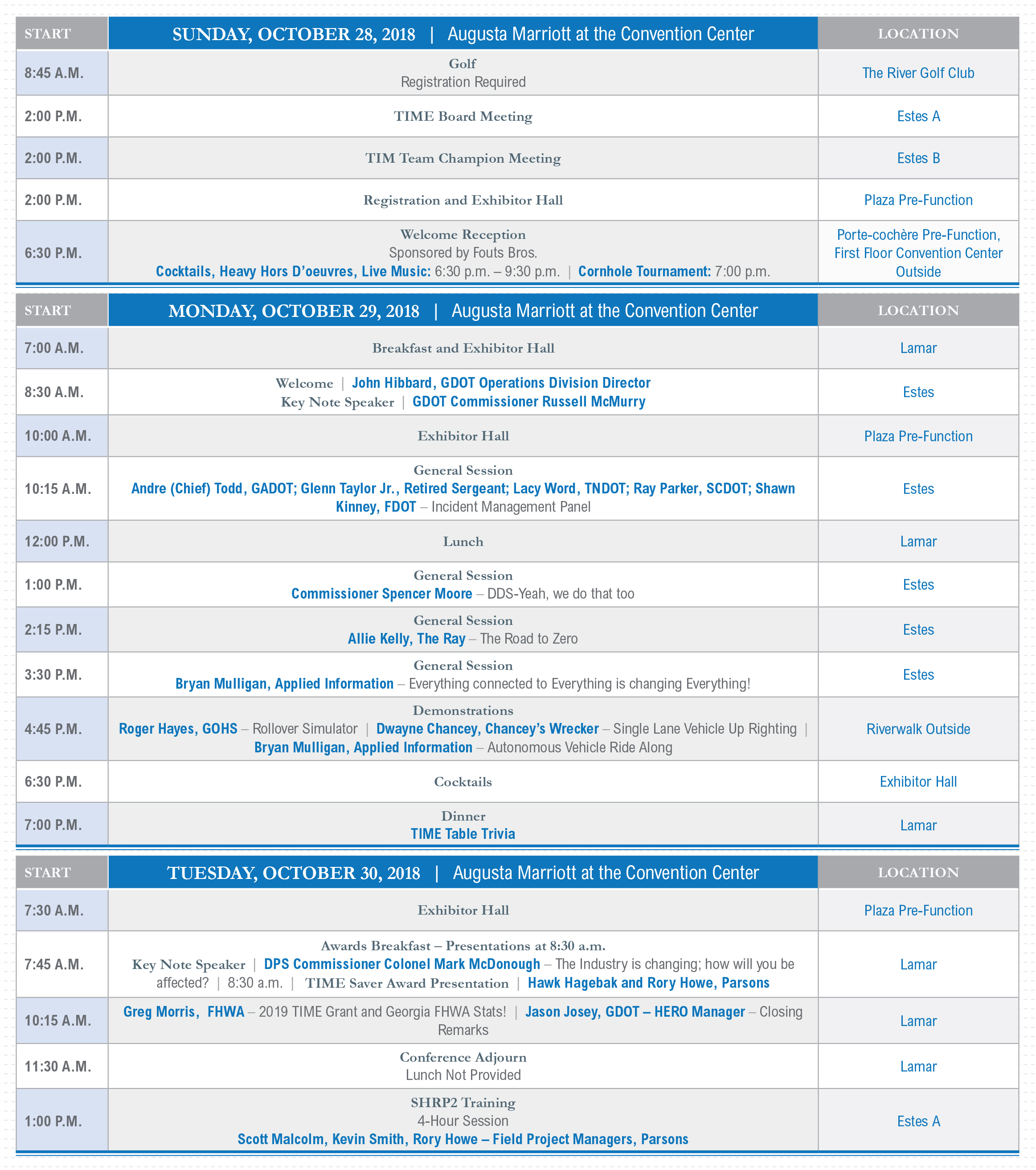Updated TIME Annual Conference Agenda Available